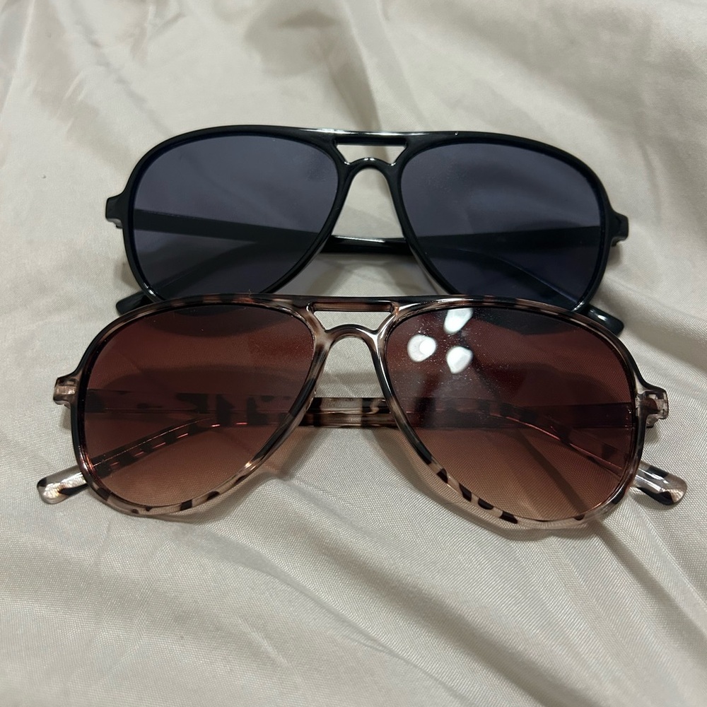 Black and Brown Sunglasses Set